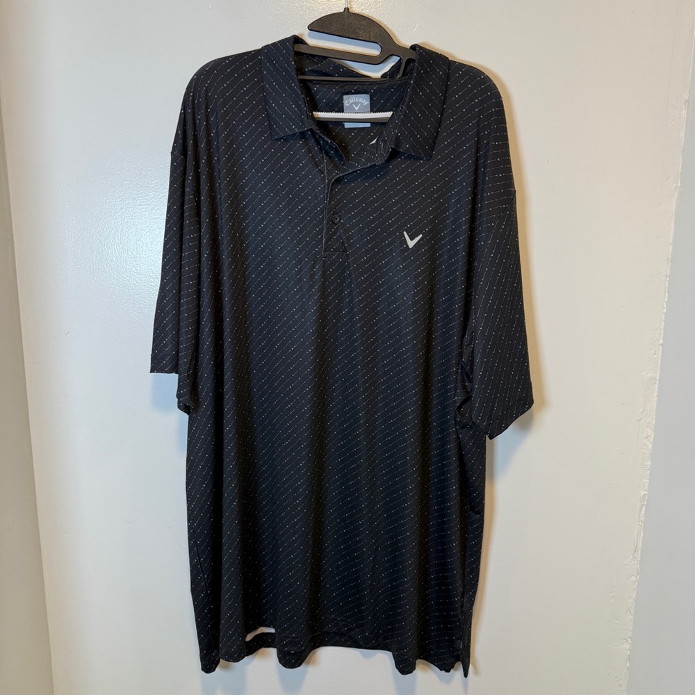 Callaway golf black‎ polo shirt men's size XXL